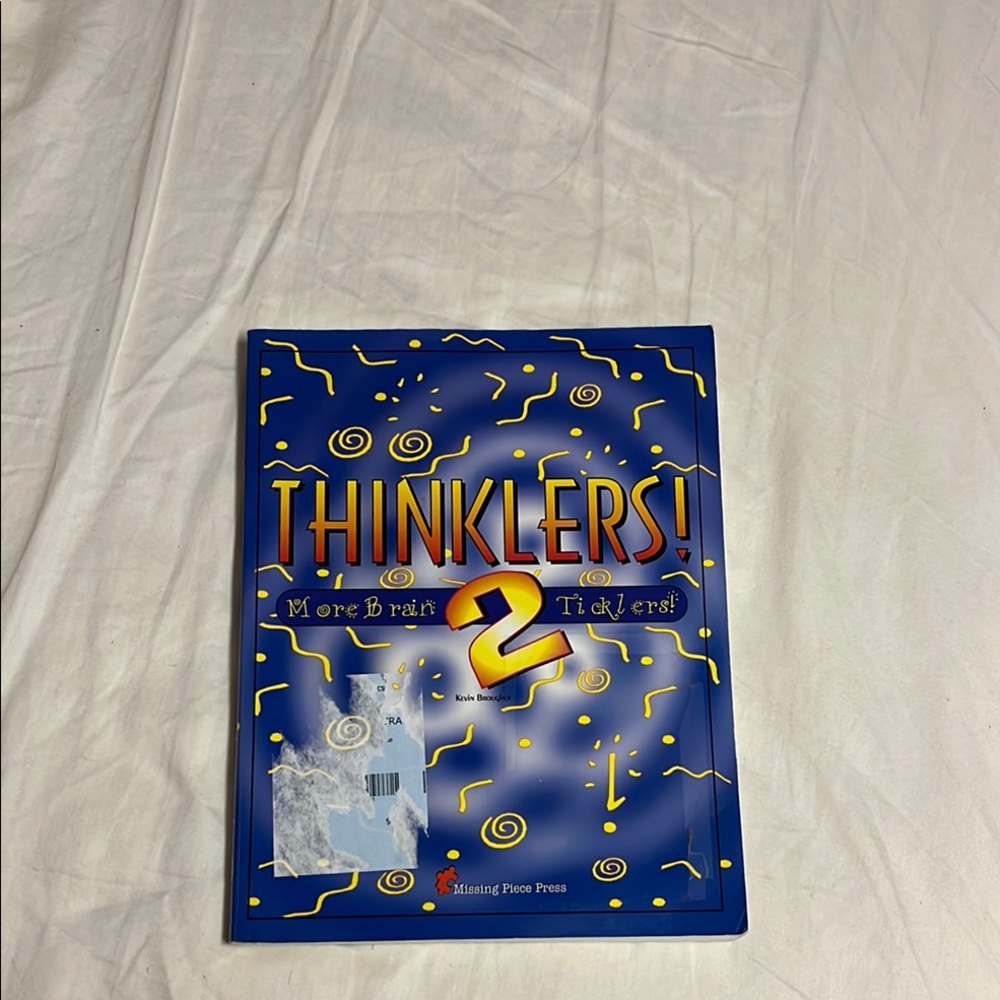 Thinklers 2 Brain Teasers Puzzle Book - Blue and Yellow Cover